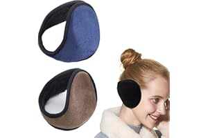 SYXLS 2 szt. Pluszowe Nauszniki dla Kobiet i Mężczyzn, Składane Rozciągane Ocieplacze na Uszy Polar Polar Zimowy Ocieplacz Nauszniki, Nauszniki do Narciarstwa Chodzenia Biegania