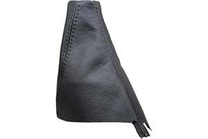 JPstraps - Cuffia Leva Cambio Compatibile per Discovery 3 RL3 2004-2009 Vera Pelle Colore Nero