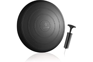 BODYMATE Balanskudde Komfort inkl pump 33 cm i diameter – balansdyna, sittkudde, stolsdyna – core, kondition, rehabilitering