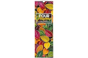 Legami - Calendario da Parete 2026, 4 Seasons, Calendario da Muro Piccolo, 12 Mesi e Planner Annuale, in 6 Lingue, Spazio per Note, Segni Zodiacali, Festività Internazionali, 16 x 49 cm