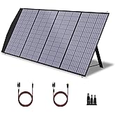 FlexSolar Zonnepaneel, 100 W, opvouwbaar, DC/QC 3.0, USB-A & PD3.0, USB-C, monokristallijn zonnecel voor camping, tuin, camper, smartphone
