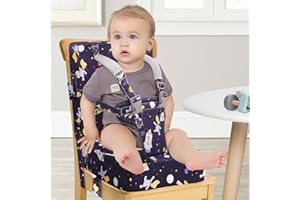 AQASH Rehausseur de chaise pour enfant pour la table - Ceinture de sécurité pour enfants avec dossier haut en polyuréthane - Facile à nettoyer - Coussin d'assise stable - Chaise pour enfants et bébés