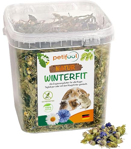 JR Farm Weidekruiden – 150 G Natuurvoeding Met Brandnetel, Melisse En Goudsbloem, Rijk Aan Ruwe Vezels, Zonder Toevoegingen, Made In Germany