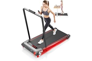WalkDate Walking Pad Treadmill with 5% Incline, Compact Under Desk Treadmill for Home and Office, Portable Running Machine with LED Display Remote Control, 330lbs Capacity 2.5HP Low Noise
