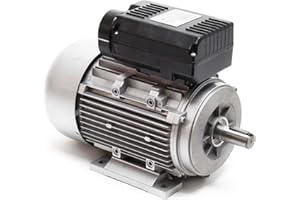 WILTEC Motor eléctrico monofásico 2-Polos 230V 1,5kW 2CV Condensador de arranque 2850rpm E-motor con Bobinado aluminio