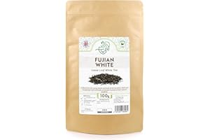 HIIP TEA Fujian White Loose Leaf Tea – Premium Chinese Loose Leaves White Tea (100g)