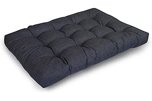 LILENO HOME Lot de coussins pour palettes Anthracite 120 x 80 x 20 cm - Coussin pour palettes européennes - Coussin pour palettes d'extérieur comme coussin d'assise pour meubles en palette