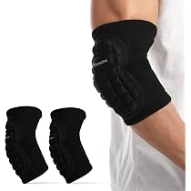 Lot De 2 Coudières Tactiques En Éponge Épaisse – 4 Segments Flexibles, Respirant – Pour Volley, Basket, Danse – Enfants Et Adultes