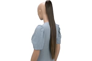 CAISHA 70cm Postiche Natte Queue De Cheval Extensions De Cheveux Raide Marron H163