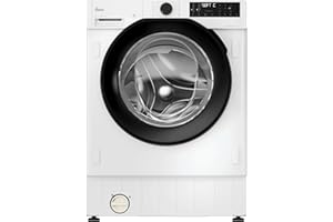 Hoover H-Wash and Dry 400 Integrated Washer Dryer With Autodose, 9 Kg Wash plus 6 Kg Dry, Combined Cycle Class D, 1600 RPM, hOn App Connectivity, White and Black, 60x53x82 cm - BH4SD696M6DB9-80