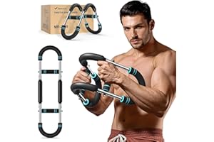 ‎MERACH MERACH Power Twister mit 3 Widerstand, Brusttrainer Herren 27-50KG, Verstellbares Twister Armtrainer für Krafttraining Homegym, für Arme, Brust, Schultern und Rücken