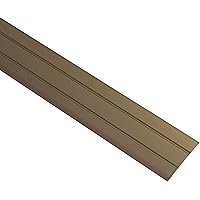 Gedotec Aluminium Übergangsprofil selbstklebend Übergangsschiene Alu flach | Boden-Leiste mit Breite 37 mm…