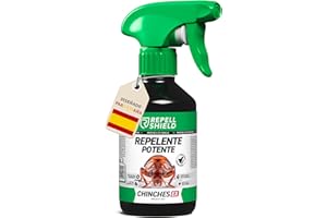 RepellShield® Spray Anti Chinches y Ácaros - Repele Insectos en Colchones, Sofás, Ropa y Textiles - 250ml - Fórmula Natural y Sin Manchas - Spray Antiacaros