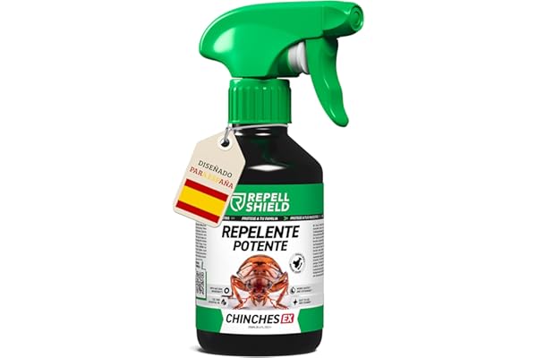 RepellShield® Spray Anti Chinches y Ácaros - Repele Insectos en Colchones, Sofás, Ropa y Textiles - 250ml - Fórmula Natural y Sin Manchas - Spray Antiacaros