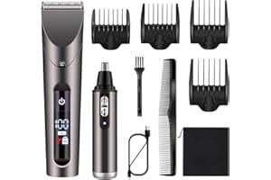 Hatteker Rasoio professionale per capelli da uomo, per barba e naso