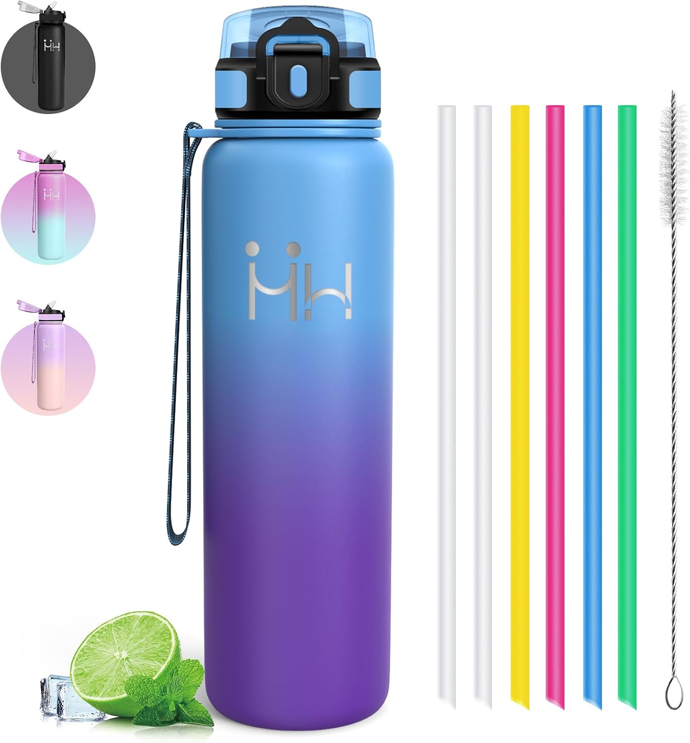 Botella Agua Acero Inoxidable 1 litro - Botella Termica - Cantimplora Gym- A Prueba de Fugas - Cantimplora sin Bpa- Mantiene 24H Frio/12H Calor, Termo para Deportes, Cámping, Gimnasio, Oficina