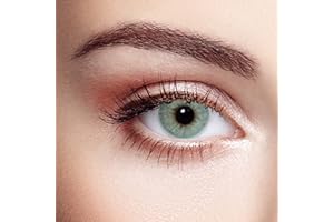 LENTES DE CONTACTO VIP Zircon VIP Lenti a contatto colorate verdi e grigie design super realistico 2 pezzi Annuali + kit con astuccio, pinzette e ventosa in silicone