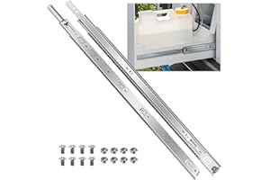 SHUHANG Heavy Duty Drawer Runners 68 kg Load Capacity Drawer Slides Full Extension with Ball Bearing Slides 300 350 400 450 500 550 600 650 700 750 800 850 900 950 1000 mm, Side Mount 1 Pair