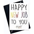 New Job Card, Coworker Cards, Good Luck Congrats New Job Colleague Leaving Goodbye Leaving Job, Funny Card Friend New Job Card Congrats PC71