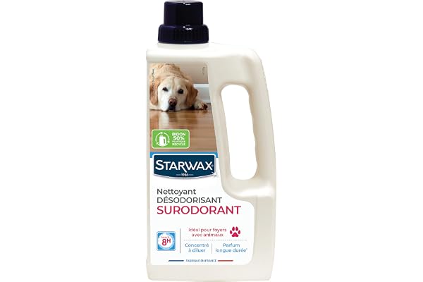 Starwax - Nettoyant Désinfectant Surodorant Animal 1l