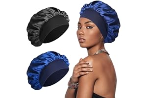 SWEET VIEW Silk Bonnet Satin Bonnet, Silk Hair Wrap for Sleeping, Soft and Comfortable Silk Sleep Cap
