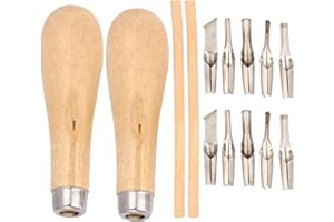 TREETDOBV 2 Set Taglierina per Linoleum, Coltello per Incisione Intaglio in Acciaio Inossidabile, Strumento per Scolpire la Lavorazione del Legno per Scolpire Meraviglie per Timbro di Gomma