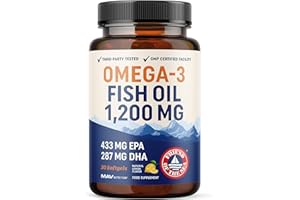 MAV NUTRITION Triple Strength Omega 3 Fish Oil 1200 mg | EPA & DHA | Wild Caught, Sustainably Sourced Omega-3 Fatty Acids | Premium Burpless Omega3s | Best Essential Fatty Acids Softgel Supplements (30 Ct)