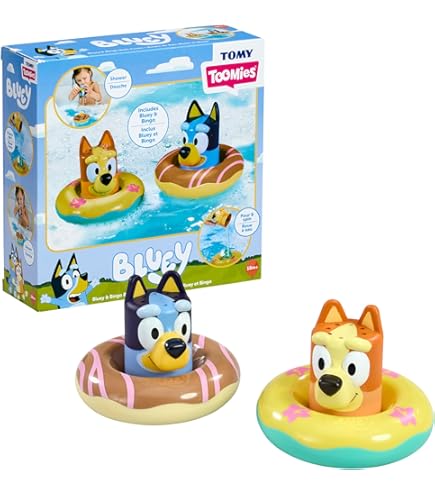 Bluey Weebles Four Figure Pack - Set 4 Personaggi Ondeeggianti: Bluey, Bingo, Chilli E Bandit, Per Bambini 18+ Mesi