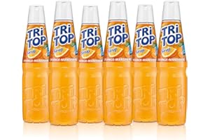 TRi TOP Getränkesirup Orange-Mandarine 6 x 600ml | Sirup für Wassersprudler | 1 Flasche ergibt ca. 5 Liter Erfrischungsgetränk