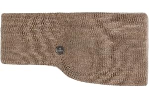 LIERYS Mono Classic Stirnband Damen/Herren (7,5 cm breit) - Made in Germany - Ohrenwärmer gefüttert mit Fleece - Strickband One Size (55-60 cm) - Headband mit Futter Herbst/Winter
