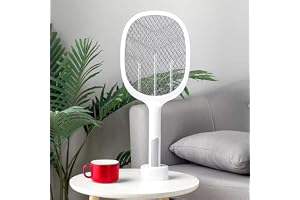 CRAYOLA Mosquito Killer Racket Rechargeable Handheld Electric Fly Swatter Mosquito Killer Racket Bat with UV Light Lamp Racke