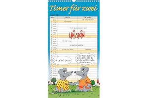 Uli Stein Timer für zwei 2026: Monatskalender für die Wand: Praktischer Wandkalender mit viel Platz zum Eintragen und tollen Cartoons | Pärchenplaner zum Aufhängen