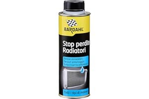 Bardahl - Radiator Stop Leak, Ferma Le Perdite d'Acqua del Radiatore, Azione Immediata, Nessun Smontaggio, Evita Le Perdite di Liquido, Adatto a Tutti i Tipi di Motore, Benzina, Diesel e GPL, 300 ml