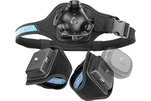 Rebuff Reality Trackstrap Plus Vive Ultimate Tracker Straps - Compatible for Vive Tracker 2.0, 3.0, Tundra Tracker - Dance Dash, VRChat Full Body Tracking, 20+ Hour Playtime, Trackers Sold Separately
