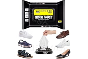 Rushwak Shoe Wipes Sneaker Wipes (1 Pack of 80 Pcs) Instant Sneaker Cleaner Shoe Cleaning Wipes Sneaker Wipes for Shoes Quick