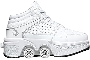 ‎DEFORMATION ROLLER SKATES Roller Skate Shoes Rollschuhe Schuhe Mit Rollen Skateboardschuhe,Inline-Skate, verstellbar Damen Schuhe mit Rollen für mädchen