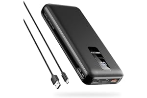 Batteria esterna 30000mAh, VEEKTOMX Power Bank Grande Capacité USB C Powerbank Ricarica Rapida con Display LED, Caricatore Portatile Compatibilità Universale con iPhone/Tablet/Smartphone Series
