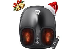 Bob and Brad Lite Massaggiatore Piedi con Calore, Compressione Dell'aria, Shiatsu Massaggiatore Plantare per Fascite Plantare, Massaggiatore Elettrico per Piedi, Regali per Uomini Donne