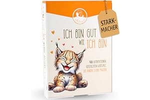 ‎MINITALES MINITALES Affirmationskarten Kinder - 48 Affirmationen für mehr Selbstliebe, Achtsamkeit, Mut & Dankbarkeit - Gefühlskarten für Kinder mit positive Glaubenssätze