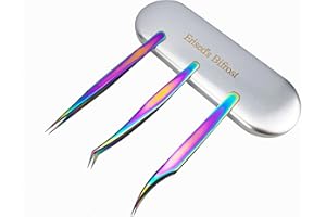 Erised's Bifrost Profesionales pinzas de precisión para pestañas postizas extensiones,kit de acero inoxidable herramienta,para magnéticas naturales pestañas,3D,6D