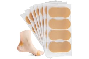 MSKS 7 Sheets Moleskin for Feet, Pre-Cut Foot Care Tape Patches, Waterproof Adhesive Soft Foam Sticker, Moleskin Pads Reduce Chafing Pain, Friction Blister Prevention for New Shoes Heels Boots Hiking