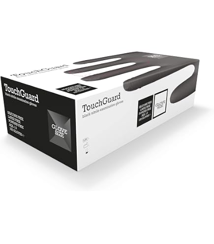 ABD 100 Guanti In Nitrile Monouso Taglia S, Nero, Senza Polvere, Certificati CE Per Alimenti (LATEX FREE)