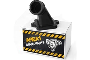 AREA1 intake manifold compatible with horizontal Peugeot engines 50 cc 2-stroke Speedfight Jetforce Ludix (Peugeot engine)