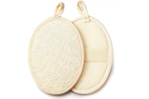 CEZKFH 2 Stück Körperpeelingreiniger Aus Natürlichem Luffa-Schwamm, Badeschwamm Aus Luffa, Biologisch Abbaubar, Für Den Umweltschutz, Luffa Für Frauen Und Männer