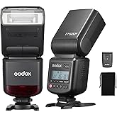 Godox TT520III Flash de Cámara, GN 33, Speedlight con RT-16 Wireless Trigger Transmitter, S1/S2 Optical Sync, PC Sync Port fo