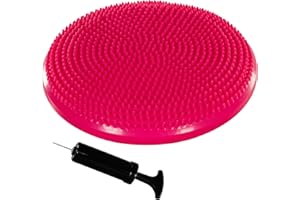 MOVIT Coussin d'assise à Balle Dynamic Seat avec Pompe, 33 cm ou 38 cm, Choix de Couleur, Coussin d'air à Picots Coussin d'équilibre