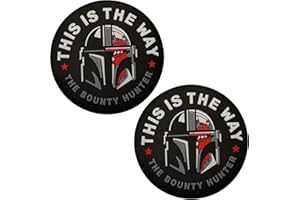 APBVIHL Questo è il modo in cui Mandalorian Bounty Hunter 3D PVC tattico militare Morale Applicazioni Patch Decorazione Distintivi