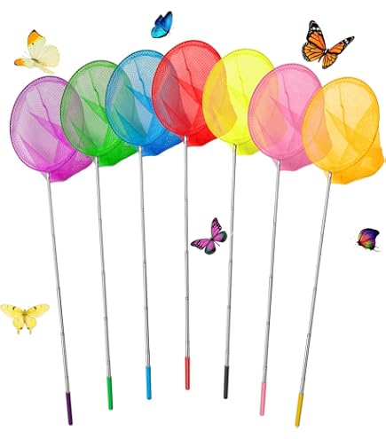 Lot De 3 Filets De Pêche Télescopiques Pour Enfants,95 Cm