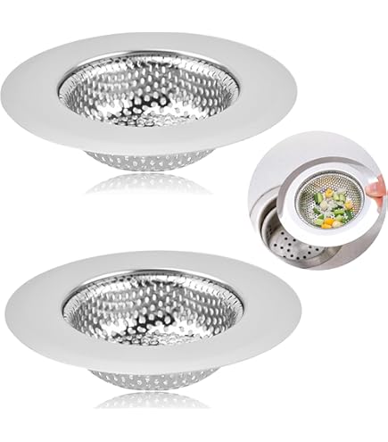 Set 3 Filtri Lavello In Acciaio Inox - Retina Universale Per Cucina E Bagno, Diametro 7.6cm