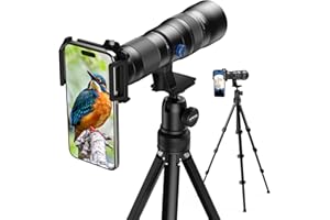 Evil Eye 20-60X Zoom-Teleobjektiv für Smartphone, HD Handy Teleobjektiv, Stativhalterung & Universeller Telefonklemme, Perfekt für iPhone 16/15/14/13 Serie, Samsung, Android & Die Meisten Smartphones